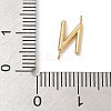 304 Stainless Steel Letter Connector Charms STAS-M108-01G-14-3