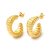 Golden 304 Stainless Steel Stud Earrings EJEW-K257-01C-G-1