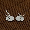Clear Domed Glass Cabochon Cover and Brass Leverback Earring Settings for DIY DIY-X0160-S-RS-4