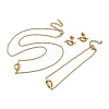 Knot 304 Stainless Steel Pendant Necklaces & Bracelets & Stud Earrings Sets for Women SJEW-C004-16G-2