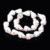 Handmade Porcelain Ceramic Beads Strands PORC-S502-028-2