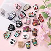20Pcs 20 Styles Food Grade Eco-Friendly Silicone Focal Beads SIL-SZ0002-42-3