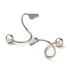 304 Stainless Steel Spiral Stud Earrings EJEW-F322-02P-2