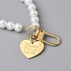 Glass Pearl DIY Keychains AJEW-WH0289-79-2