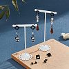32Pcs 4 Style 304 Stainless Steel Stud Earring Findings for Dangle Charms STAS-UN0028-02-3