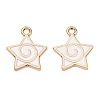 Alloy Enamel Pendants ENAM-G235-15G-02-1