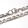 Tarnish Resistant 304 Stainless Steel Figaro Chain Necklaces LS-NJEW-H421-3-2