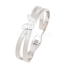 304 Stainless Steel Hinged Bangles for Women BJEW-E113-02P-2