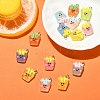 35Pcs 7 Colors Transparent Resin Pendants RESI-CJ0003-14-5