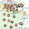10Pcs Alloy Colorful Rhinestone and Enamel Pendants ENAM-YW0006-14A-5