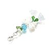 4Pcs Glass & ABS Imitation Pearl Pendant Decoration HJEW-TA00352-5