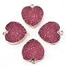 Druzy Resin Pendants RESI-S383-067C-1