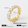 304 Stainless Steel Finger Rings for Women MF5435-19-1