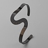 Euro Style Iron Cuff Bangles for Women BJEW-WH0817-010B-1