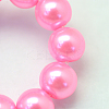 Baking Paint Pearlized Glass Pearl Round Bead Strands HY-Q003-10mm-68-3