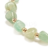Natural Green Aventurine Round Beaded Stretch Bracelet BJEW-JB08197-03-4