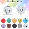 10 Strands 10 Colors Synthetic & Natural Lava Rock Beads Strands G-OC0005-04-2