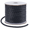 1 Roll 10M Round Braided Cowhide Cords WL-SC0001-03A-1
