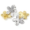 304 Stainless Steel Flower Stud Earrings for Women EJEW-U023-09GP-3