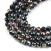 Electroplate Transparent Glass Beads EGLA-B013-02A-FR13-3