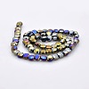 Full Multi-color Plated Glass Faceted Flat Round Beads Strands EGLA-A033-6mm-FP05-2