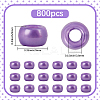 800Pcs Plastic Pearlized Beads KY-SP0001-53D-2