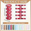 52Pcs 13 Colors Plastic 5-Hole Loose Binders Binding DIY-MA0006-76-2