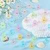 50Pcs 5 Colors Luminous Resin Cute Little Cuttlefish Ornaments RESI-SZ0003-44-5