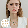 22Pcs 11 Styles Brass Micro Pave Clear Cubic Zirconia Charms FIND-GA0004-46-6