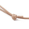 Adjustable Korean Waxed Polyester Cord Necklace Making AJEW-JB01310-01-4