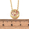 Brass Pave Cubic Zirconia Birth Stone Constellation Pendant Cable Chain Necklaces LS-NJEW-D334-01G-08-5