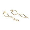 304 Stainless Steel Dangle Stud Earrings for Women EJEW-Q781-26G-1