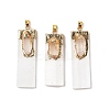 Natural Quartz Crystal & Selenite Big Pendants G-H084-09G-01-1