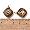 Natural Tiger Eye Pendants GG-CBAA798-03G-07-2