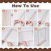2Pcs Wood Necklace Organizer Display Stands NDIS-WH0016-15B-02-4