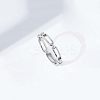 Simple Style 925 Sterling Silver Finger Rings FS-WG80334-04-1