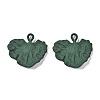 Spray Painted Alloy Pendants PALLOY-T077-118B-RS-1