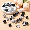 Cow Themed Silicone and  Acrylic and Resin Beads Sets DIY-CJ0002-44-6
