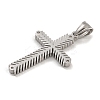 304 Stainless Steel Pendants STAS-D110-19AS-2