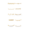 20Pcs 10 Styles Alloy Shoelace Buckle FIND-GL0001-75-7