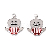 Halloween Theme Rack Plating Luminous Alloy Enamel Pendants ENAM-N056-232P-1-2