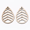 Unfinished Hollow Wood Big Pendants WOOD-N006-120-2