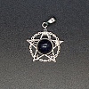 Synthetic Blue Goldstone Pendants PW-WG18192-21-1