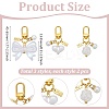 6Pcs 3 Styles ABS Imitation Pearl & Acrylic Pendant Decorations HJEW-WR00015-2