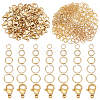 60Pcs 304 Stainless Steel Lobster Claw Clasps DIY-PH0029-14A-1