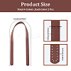 8Pcs 4 Colors Imitation Leather Bag Handles FIND-BBC0004-50-2