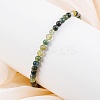 Natural Indian Agate Beaded Stretch Bracelets BJEW-A117-A-46-6