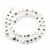 Electroplate Non-magnetic Synthetic Hematite Beads Strands G-L485-07A-S-3