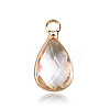 Faceted Glass Pendants FIND-WH0097-40D-G-1