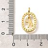 Brass Micro Pave Cubic Zirconia Pendants ZIRC-P123-01G-K02-3